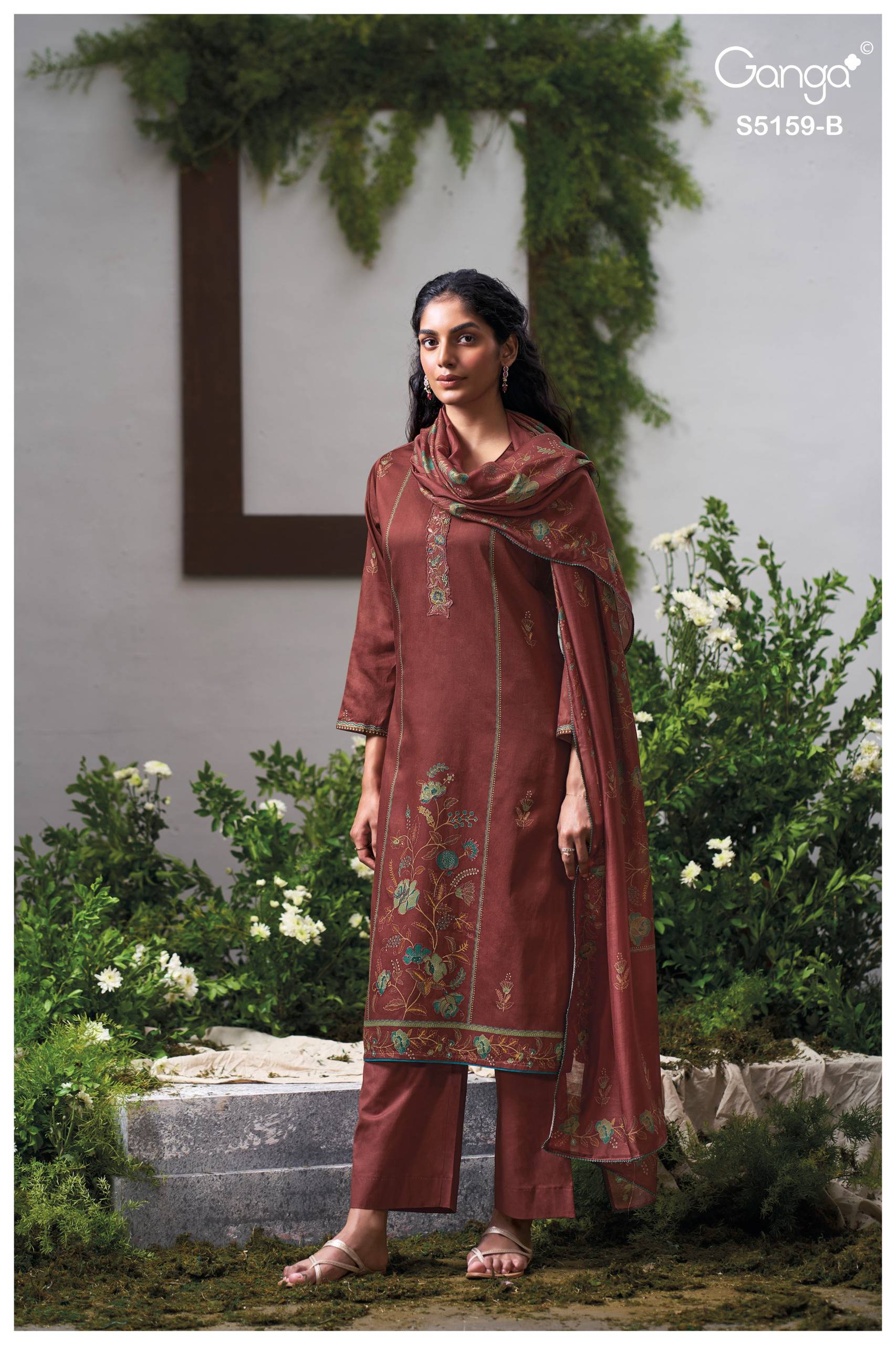 SUKRITI 5159 SERIES BY GANGA FASHION Beautiful Colourful COTTON SATIN Dresses At Wholesale Price